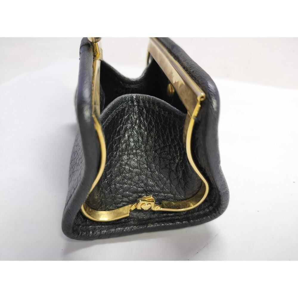 Christian Dior Vintage Black Cannage Kisslock Coin Purse - Picture 8 of 11